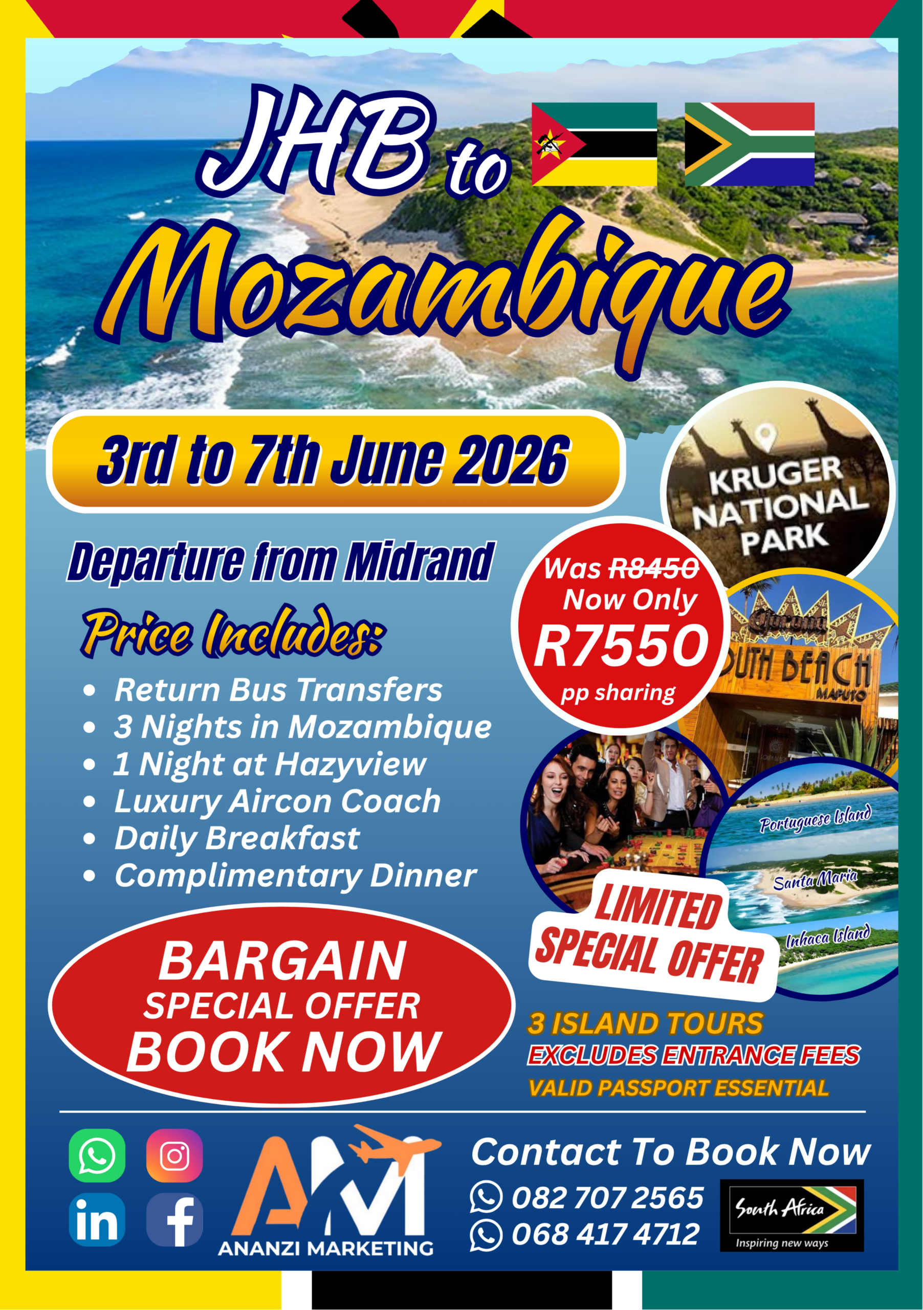 JHB to Mozambique - 3rd to 7th June 2026
