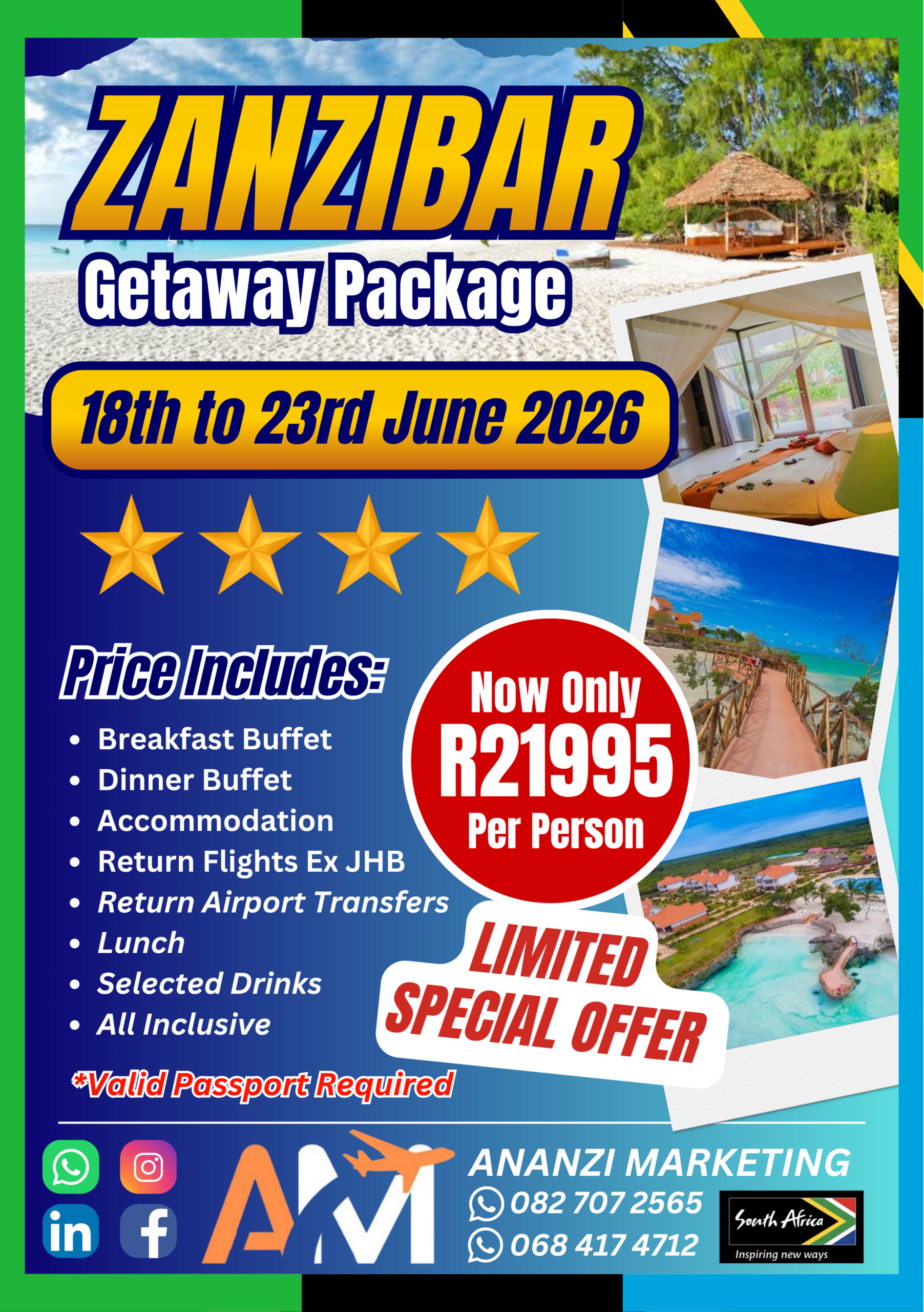 Zanzibar - 18th to 23rd June 2026