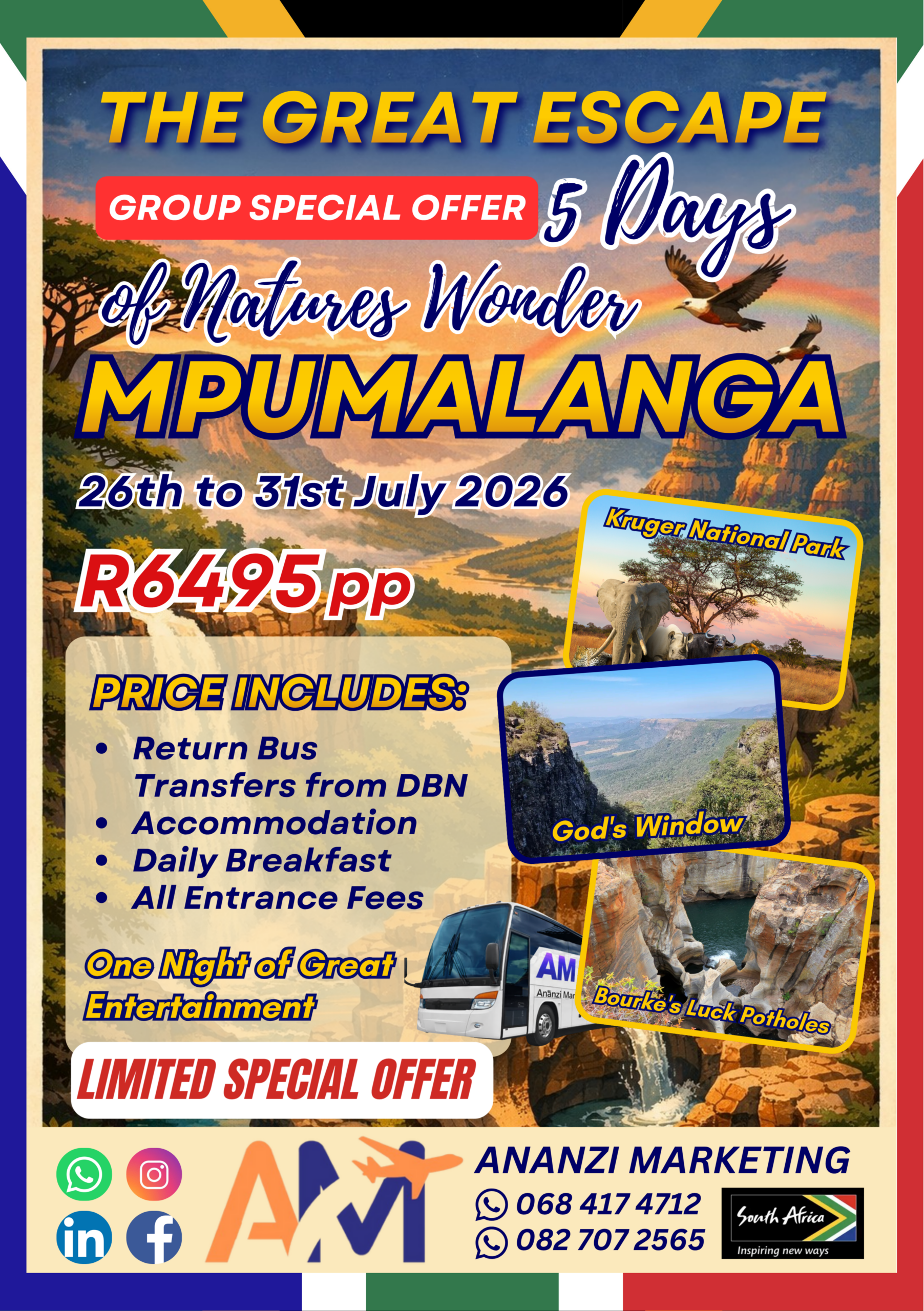 Mpumalanga - 26th to 31st July 2026