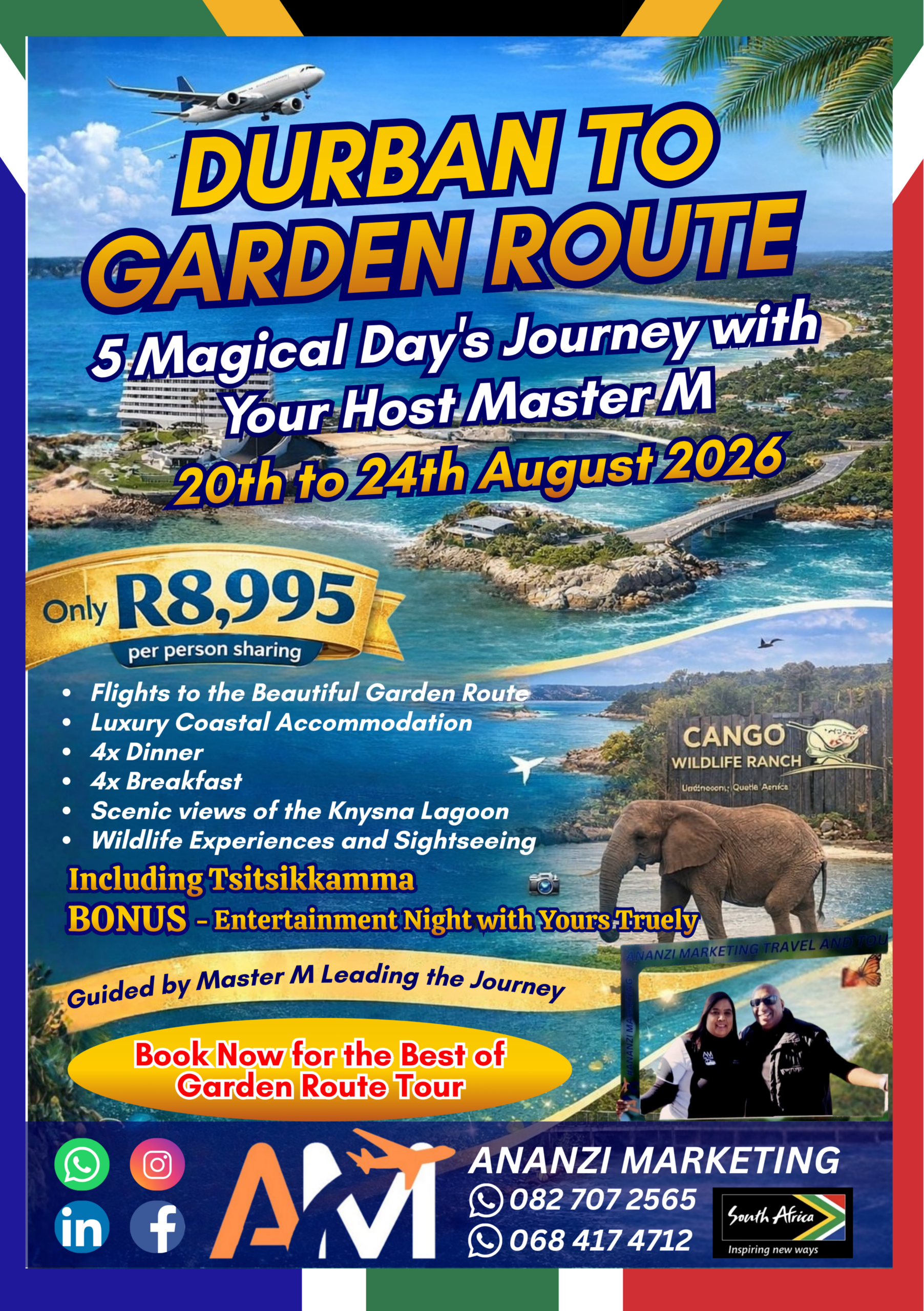 DBN to Garden Route - 20th to 24th August 2026