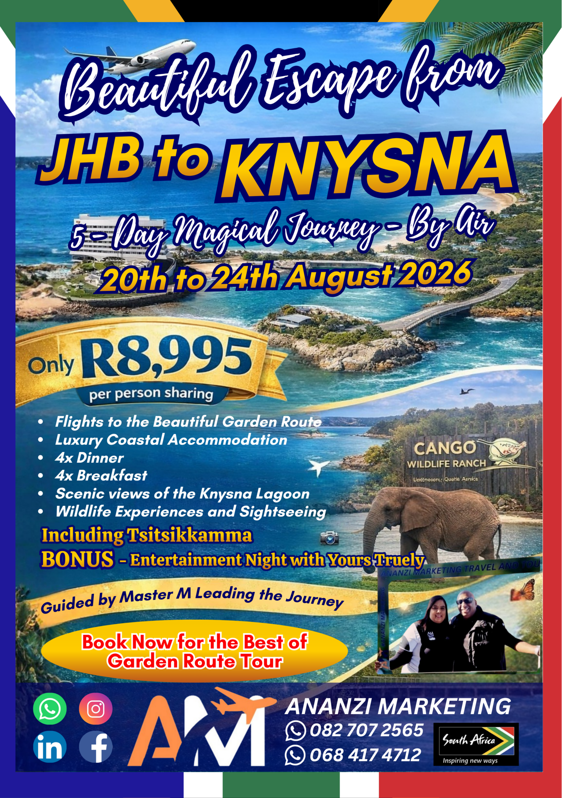 JHB to Knysna - 20th to 24th August 2026