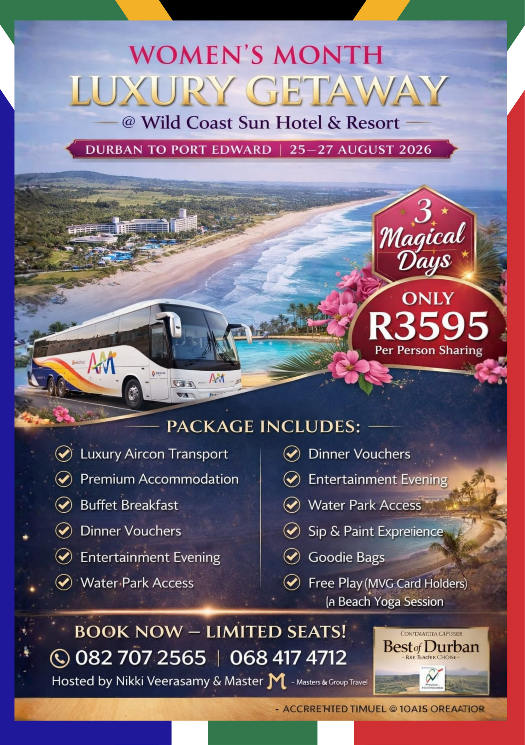 Women's Month Wild Coast Sun - 25th to 27th August 2026