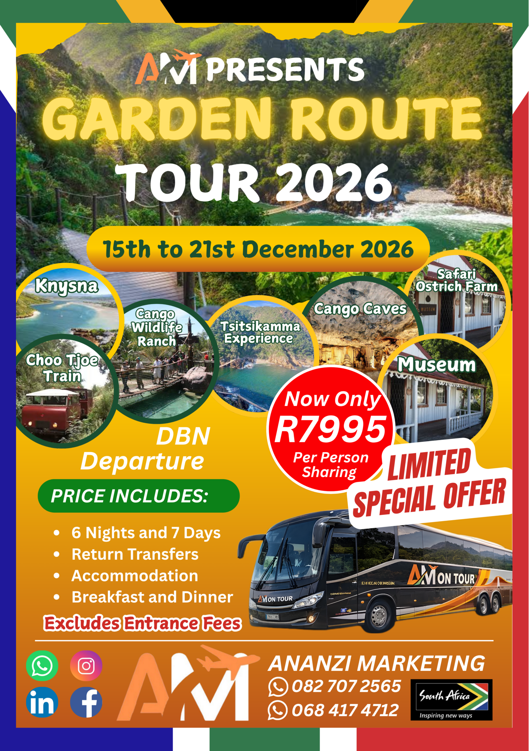 Garden Route - 15th to 21st December 2026